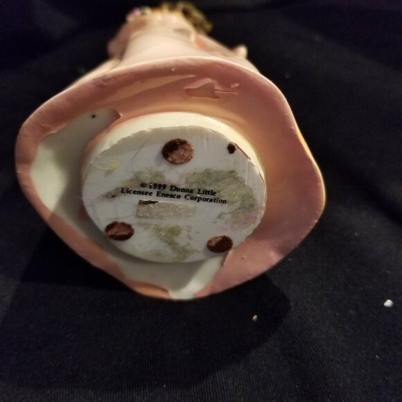 Vintage 90s Enesco Wedding Cake Topper Donna Little 1999 Bride Groom Figurines - Picture 6 of 13